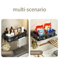 thumbnail image 3 of Srofufon Kitchen Rust Resistant Sink Caddy with Removable Brush Holder and Drain Tray, Black, 3 of 7