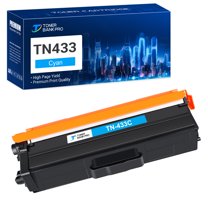 TN433 Compatible Toner Cartridge Replacement for Brother TN 433 TN-433C High Yield (Cyan, 1-Pack)