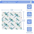 thumbnail image 2 of Coolnut 6 PCS Dragonfly Washcloths, 12 X 12 Inches Cotton Wash Cloths, Highly Absorbent and Soft Face Towels for Bathroom,Gym,Hotel and Spa, 2 of 6