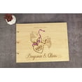 thumbnail image 4 of Darling Souvenir Personalized Engraved Laser Cut Wedding Guest Book Wooden Cover Sign-in Book Registry Guestbook Scrapbook-45, 4 of 7
