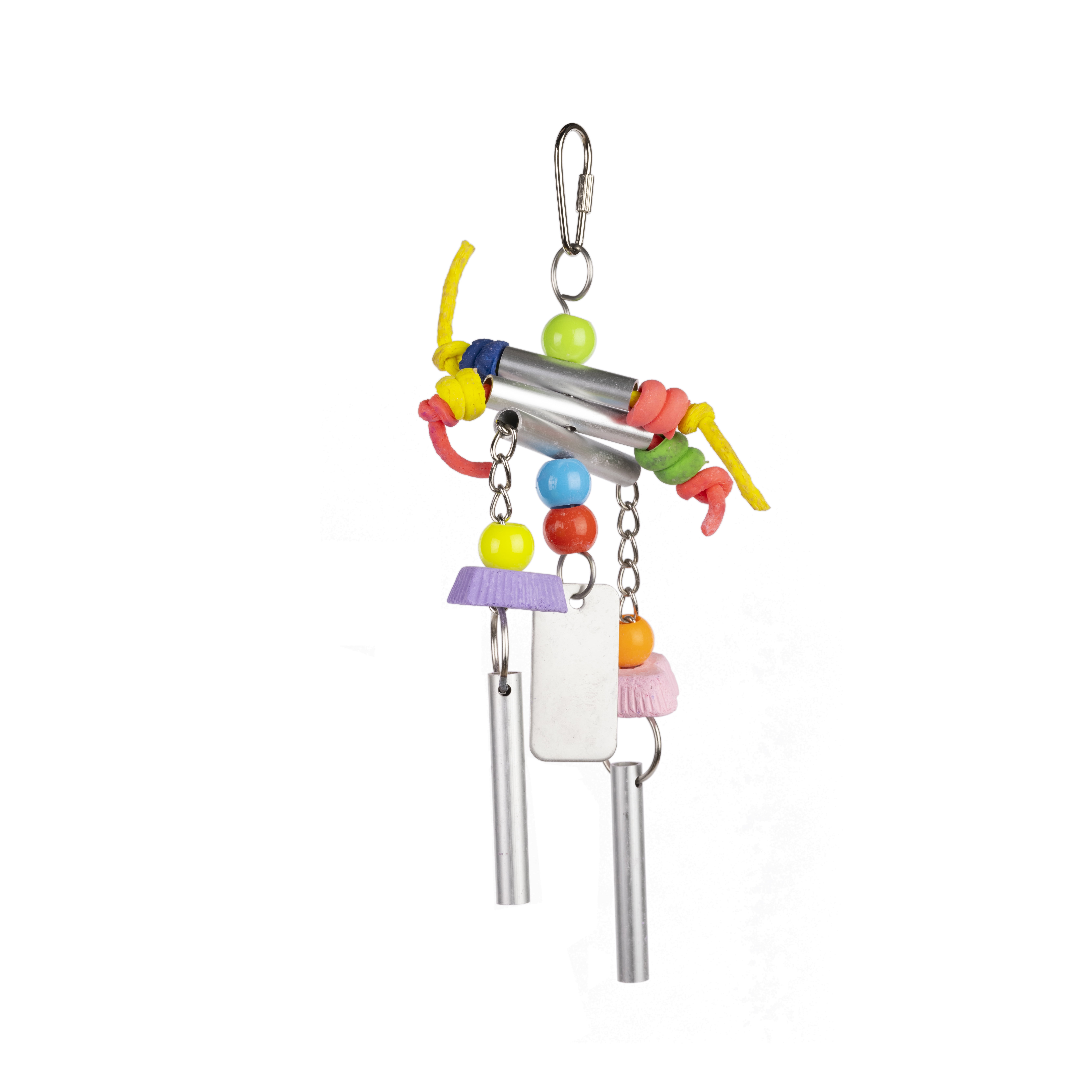 Prevue Pet Products Summer Breeze Bird Toy with Calcium Wafers and Metal Windchimes