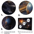 thumbnail image 3 of Designart "Meteors Comets Beauty II" Asteroids Floater Framed Wall Art Print, 3 of 7