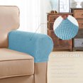 thumbnail image 4 of Subrtex Funda Reposabrazos Stretch Textured Mini Dots Protector de Muebles (Juego de 2, Azul ahumado), 4 of 6