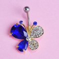 thumbnail image 4 of Gran diamante de imitación groot mariposa percing ombligo anillo rasta cuerpo profesional piercing joyería pircing labret insectos, 4 of 4