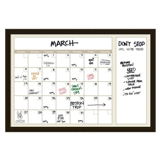 Dry Erase Calendar Walmart : Amanti art beige quatrefoil calendar framed glass dry Dry Erase Calendar Walmart : Amanti art beige quatrefoil calendar framed glass dry