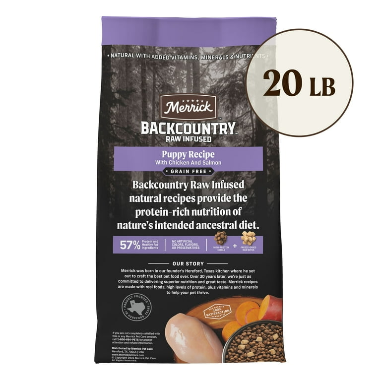 Merrick raw infused dog food hotsell