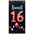 thumbnail image 7 of Yatrandify Marquee Lights Sweet 16 Birthday Milestone Banner Red Balloons Celebration for Birthday Party Indoor Decoration Photo Shoot, 7 of 7