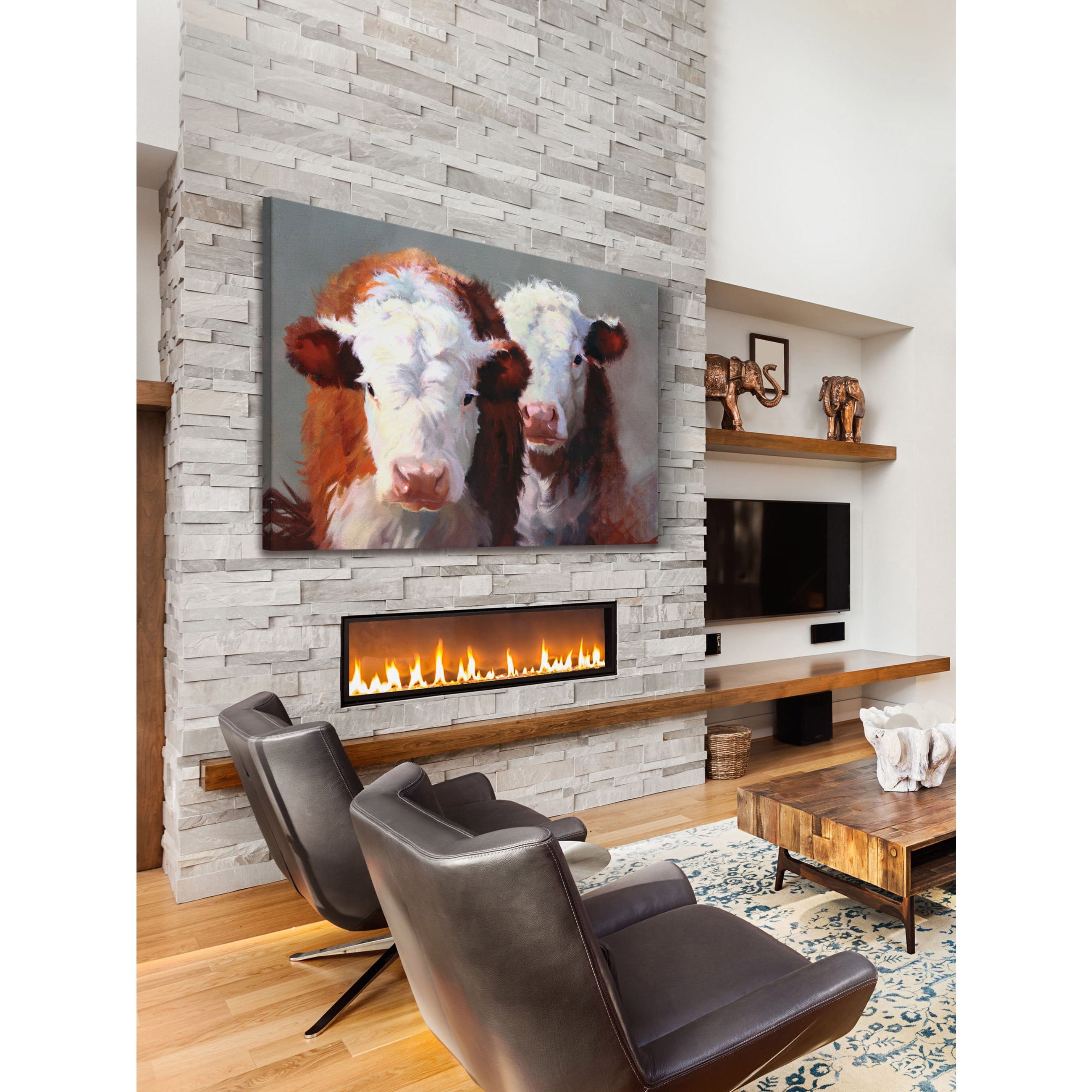Marmont Hill "Buddies" Painting Print on Wrapped Canvas