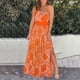 thumbnail image 2 of Vestido largo de playa con estampado de abertura y túnica sin espalda con cuello en V sin mangas con tirantes de verano a la moda para mujer Fridja nalpqowj29296, 2 of 8