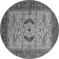 thumbnail image 1 of Ahgly Company Indoor Round Oriental Gray Industrial Area Rugs, 6' Round, 1 of 4