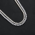 thumbnail image 3 of 6MM Tennis Necklace for Women 18K Gold Plated Heart Cut Lab Diamond Necklace Chain CZ Necklaces for Women Party Prom Jewelry Necklaces, 3 of 5