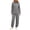Gray-RongHuan women outfits sets, variant on RongHuan Women's 2 Piece Sets Oversized High Neck Sweatsuits Airport Travel Outfits Wide Leg Sweatpants Fall Winter Clothes