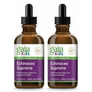 Gaia Herbs, GaiaKids Echinacea Supreme Herbal Drops, Immune Health - 2 Packs