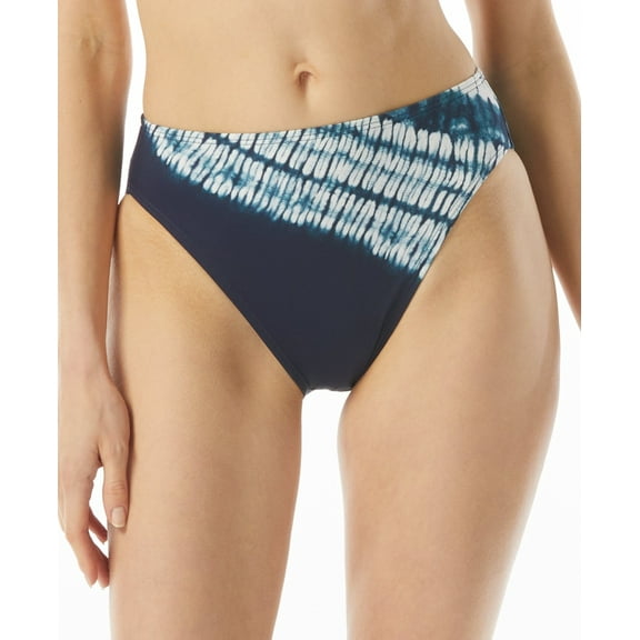 Michael Kors NEW NAVY High-Leg Bikini Swim Bottom, US Medium