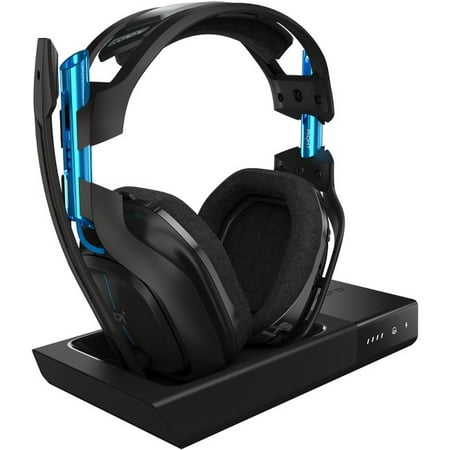 ASTRO Gaming A50 Wireless Dolby Gaming Headset, Black/Blue, (Best Astro A50 Settings For Cod)