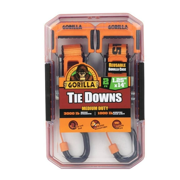 14 ft. x 1.25 in. Medium Duty Tie Down Ratchet Strap (2-Pack)