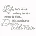thumbnail image 3 of VWAQ Life Isnt About Waiting for the Storm To Pass Its Learning To Dance In The Rain Vinyl Wall Decal VWAQ-1704-(WHITE), 3 of 3