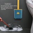 thumbnail image 4 of Bewildely Cepillo de baño de silicona con soporte, juego de cepillo de limpieza creativo, cepillo de plástico suave, cepillo de mango largo, cepillo de Suministros de limpieza para el hogar Azul Bewildely HA005523-01, 4 of 6