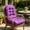Purple, variant on Roiihwy Chair Cushions, Outdoor Rocking Chair Cushion 44X19.4X4 Inch, High Back Patio Cushions of Upper and Lower with Ties, Sunscreen and Fade-Resistant, Hot Pink