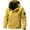 Yellow, variant on Brondbend Windproof Jacket Men Solid-Color Fashionable Zipper Multiple-Pockets Drawstring Long Sleeve Hooded Casual Outwear Jacket Loose Fit Outdoor Hiking Versatile,Army Green