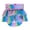 A006- Rainbow Fish Scale Print, variant on Washable Dog Diapers Female Featuring Ruffled Hem Skirt with Adjustable Hook-And-Loop Waistband, Reusable Pet Physiological Pants for Heat Protection and Incontinence Care,