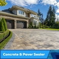 thumbnail image 2 of Superclear Concrete Sealer, Paver Sealer, Super Seal 5 Gallon, Penetrating Wet Natural Look, Cures in 6 Hours, 5 Year Life, Non-Toxic, ZERO VOCs, Pet Friendly, Patio, Driveway, Roof, Pool Decks, 2 of 8