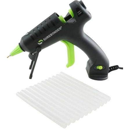 Surebonder Black H-195FKITW-N 20 Watt Mini Size High Temperature Detail Glue Gun with 12 Sticks