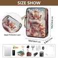thumbnail image 3 of Haosy Accordion File Organizer Zipper Binder 500 Sheet 6-Tab Expanding File Folder Multi-Pocket 1.2 Inch 3 Ring Chinese Lion Dance, 3 of 7