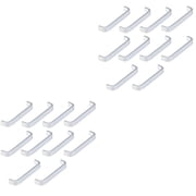 Masteelf 20 pcs Aluminum Alloy Kitchen Cabinet Drawer Door Knobs Pull Handle (Silver)