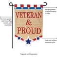 thumbnail image 3 of Veteran & Proud Garden Flag, 3 of 6