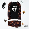 thumbnail image 3 of DAKIMOE Halloween Pajamas Family Matching Glow In The Dark Halloween Print Long Sleeve PJs Set Outfits 2 Pieces Cotton Loungewear Sleepwear for Adult Men Women Kids Toddler, Bat, Mom-L, 3 of 7