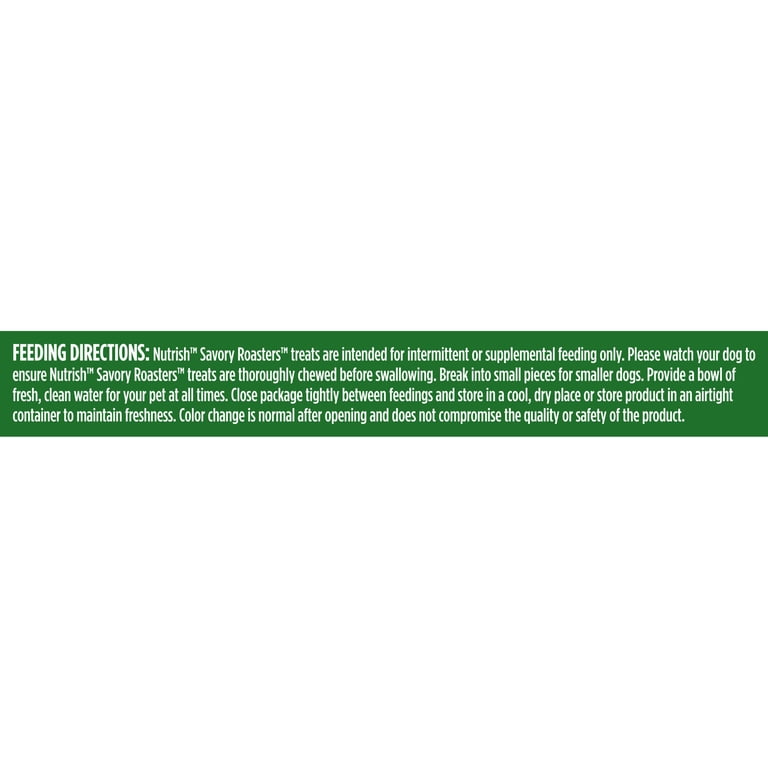 Nutrish Savory Roasters Chicken Recipe Dog Treats, 12 oz pouch