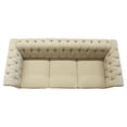 thumbnail image 4 of RN Furnishings 81" Button Tufted Linen Fabric Living room Sofa-Beige, 4 of 6