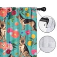 thumbnail image 4 of Blackout Kids Curtains,German Shepherd Dog and Flower Childrens Insulated Curtains Set Of 2,Bedroom Essentials,Toddler Room Decor 42x63in(106x160cm), 4 of 4