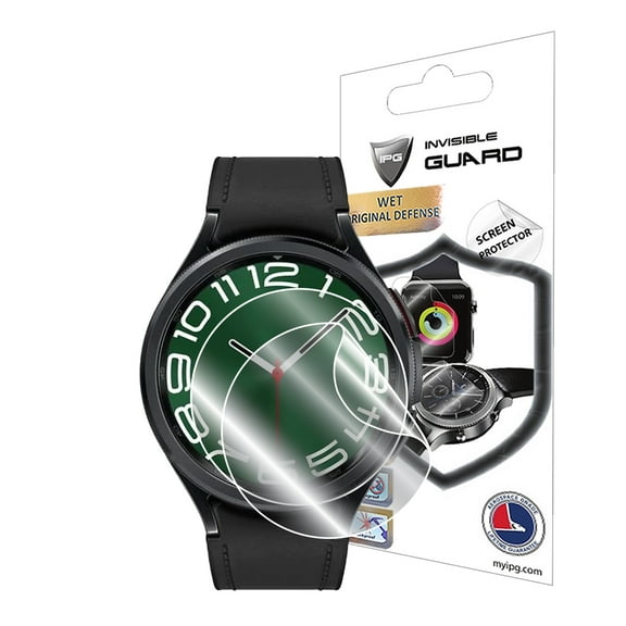 IPG for SAMSUNG Galaxy Watch 6 Classic 47mm Hydrogel Screen Protector (2 Units) Invisible HD Clear Film Anti Scratch Guard-Smooth/Self-Healing/Bubble for Watch 6 (Classic 47mm)