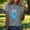 Gray, variant on HOMBOM Shirts for Women Graphic Tunic Tops Crewneck Summer Cute Casual Short Sleeve Womens T Shirts