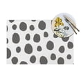 thumbnail image 4 of YFYANG Washable Heat-Resistant Placemats, 70% PVC/30% Polyester, Gray Leopard Texture Kitchen Table Mat, 12" x 18" 1 Piece, 4 of 6