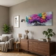 thumbnail image 2 of Large Colorful Tree of Life Canvas Wall Art, Abstract Tree Decor Painting Canvas Print for Living Room, Bedroom, Office Decorations, Gifts for Men, 2 of 7