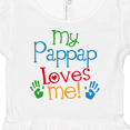 thumbnail image 4 of Inktastic My Pappap Loves Me Gift Girls Baby Dress, 4 of 5