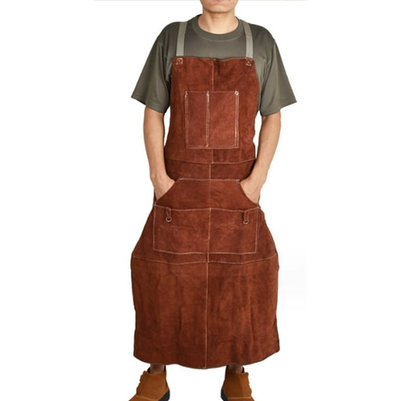 Heat-Resistant, Flame Retardant, & Thicker for Ultimate Protection High-Duty Cowhide Welding Apron