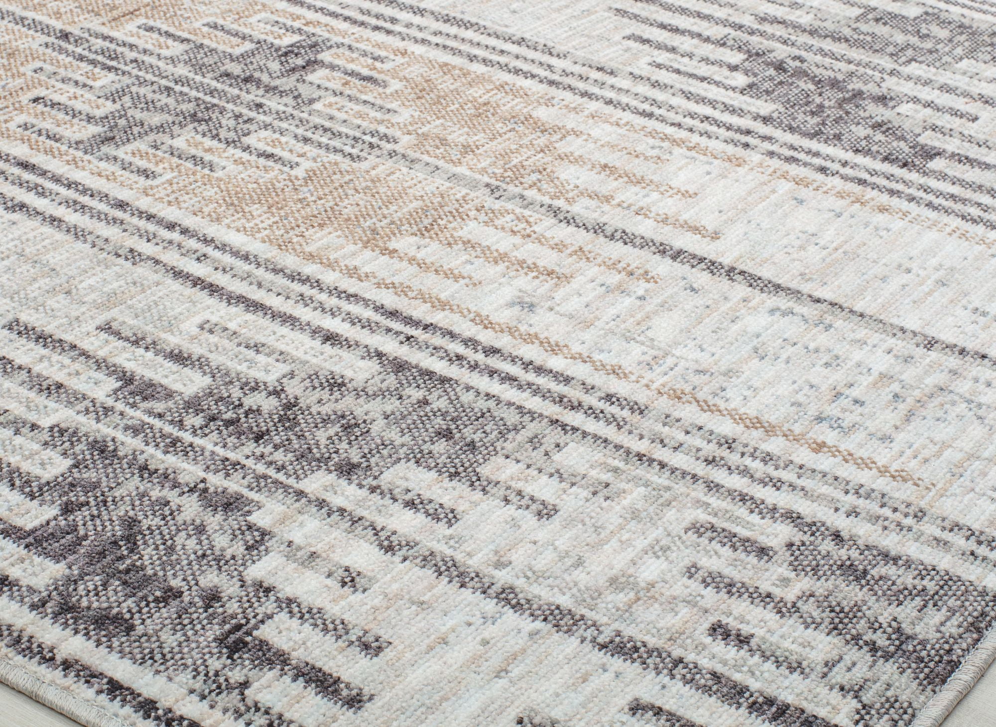 Mason Brooks Cressida CA55A Coastal Fog Moroccan Tribal Gray Area Rug, 2'6" x 8'
