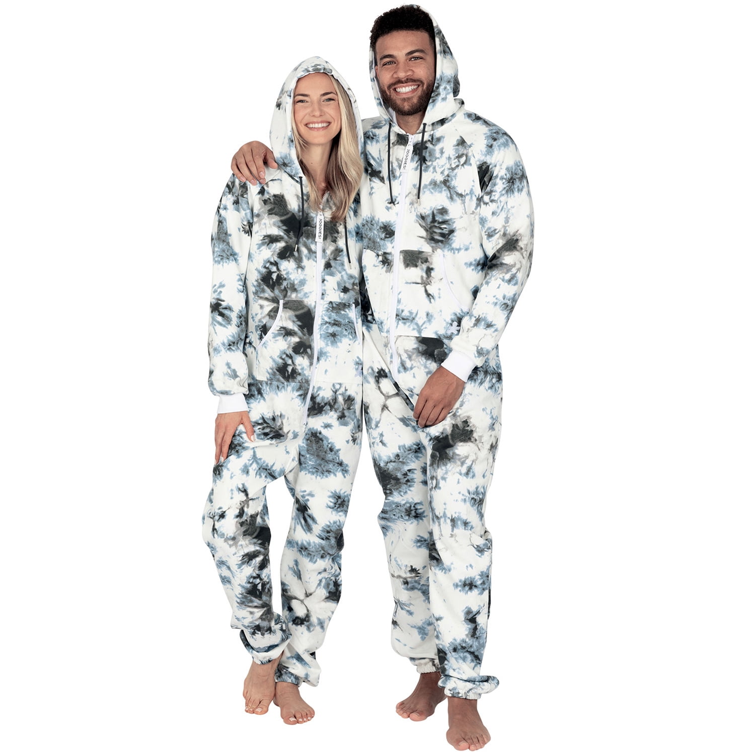 Doogie Joggies - TieDye Black Pet Hoodie - Pet - XSmall (Fits Up to 10 lbs)
