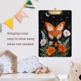 thumbnail image 6 of Acrylic Writing Board Gold 12.5*9 Inch Clipboards Transparent Acrylic Material Suitable For Office Classroom Teachers Fashion Bloggers Stationery Enthusiasts Orange Butterfly, 6 of 9