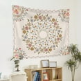 thumbnail image 3 of Pbobriich Boho Floral Tapestry Wall Hanging Bohemian Mandala Tapestry for Bedroom Girls Room,50Wx60L, 3 of 5