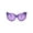 All Purple, variant on Girls Kitty Cat Ear Whisker Flower Cat Eye Sunglasses All Red