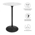 thumbnail image 4 of Lippa 28" Round Artificial Marble Bar Table, 4 of 8