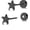 Black, variant on Titanium Dot Earrings 20G Hypoallergenic Disc Studs for Sensitive Ears Screw on Flat Back Nap Earrings, Cute Classic Jewelry Present for Women & Men