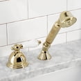 thumbnail image 3 of Kingston Brass KSK3352PLTR Transfer Valve Set For Roman Tub Filler, Polished Brass, 3 of 5