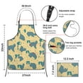 thumbnail image 3 of Border Collie Apron-Garden Aprons for Women with Pockets-Cotton Linen Waterproof Kitchen Cooking Gardening Aprons Adjustable for Kitchen,Cooking,BBQ and Salon 33x27 Inch, 3 of 5