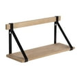 thumbnail image 1 of hometrends WillmannWood and Metal Wall Display Shelf, 1 of 6